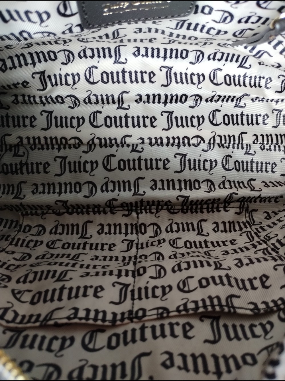 Juicy Couture Velvet Cream Quilted Monogram Satchel Bag. Final Price - Picture 12 of 12